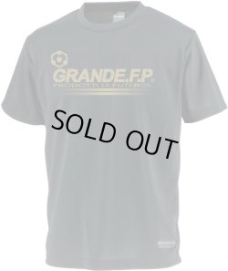 画像1: 【ジュニアサイズ対応】GRANDE.F.P.プロトタイプ.モノグラム.プラクティスシャツ　ブラックｘゴールド
