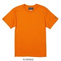 【BIGサイズ対応商品】  GRANDE.F.P.定番ハイクオリティー.ベーシックソリッド（無地）刺繍入りカラーTシャツ 　オレンジ