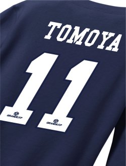 画像4: 【先行予約販売:2025年11月中旬〜下旬発売〜お届け商品 BIGサイズ対応商品】【特典:2025年11月1日.AM:11:00までにご注文に限りスペシャルプライス:¥10.800→¥10.000(税別)】TOMOYA・NO.11&Mマーク.刺繍.スウェットクルー ネイビー