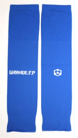 画像1: GRANDE.F.P　ベーシックカーフソックス（セパレートソックス） 　ブルーｘホワイト