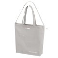 ■GRANDE.F.P スキャッタードロゴ.キャンバス2-WAYトートBAG　ライトグレー