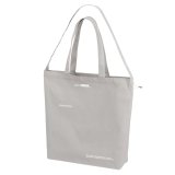 ■GRANDE.F.P スキャッタードロゴ.キャンバス2-WAYトートBAG　ライトグレー