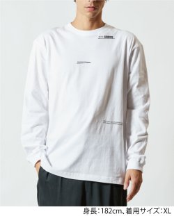 画像5: ■GRANDE.F.P スキャッタードロゴプリント長袖Tシャツ　ホワイト