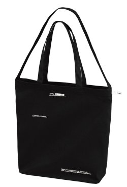画像1: ■GRANDE.F.P スキャッタードロゴ.キャンバス2-WAYトートBAG　ブラック