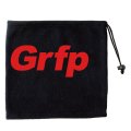 Grfp.フリースネックウォーマー　ブラックｘレッド