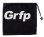 画像1: Grfp.フリースネックウォーマー　ブラックｘホワイト (1)