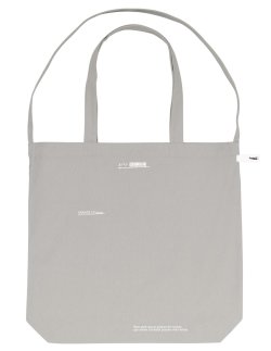 画像3: ■GRANDE.F.P スキャッタードロゴ.キャンバス2-WAYトートBAG　ライトグレー