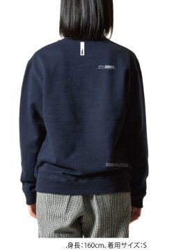 画像8: GRANDE.F.P スキャッタードロゴプリントスウェットクルー.トレーナー　ストーングリーン