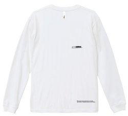 画像2: ■GRANDE.F.P スキャッタードロゴプリント長袖Tシャツ　ホワイト