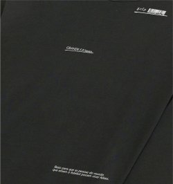 画像3: GRANDE.F.P スキャッタードロゴプリントスウェットクルー.トレーナー　ブラック