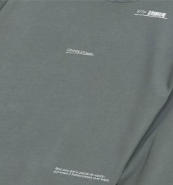 画像3: GRANDE.F.P スキャッタードロゴプリントスウェットクルー.トレーナー　ストーングリーン