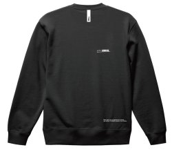 画像2: GRANDE.F.P スキャッタードロゴプリントスウェットクルー.トレーナー　ブラック