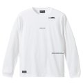 ■GRANDE.F.P スキャッタードロゴプリント長袖Tシャツ　ホワイト