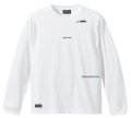 ■GRANDE.F.P スキャッタードロゴプリント長袖Tシャツ　ホワイト