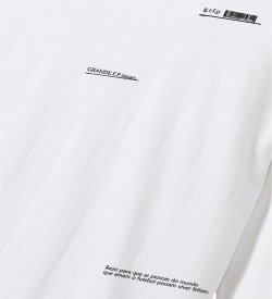 画像3: ■GRANDE.F.P スキャッタードロゴプリント長袖Tシャツ　ホワイト