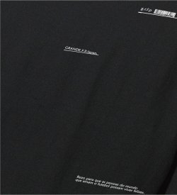 画像3: ■GRANDE.F.P スキャッタードロゴプリント長袖Tシャツ　ブラック