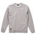 GRANDE.F.P スキャッタードロゴプリントスウェットクルー.トレーナー　ヘザーグレー