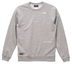画像1: GRANDE.F.P スキャッタードロゴプリントスウェットクルー.トレーナー　ヘザーグレー