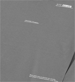 画像3: ■GRANDE.F.P スキャッタードロゴプリント長袖Tシャツ　ストーングレー