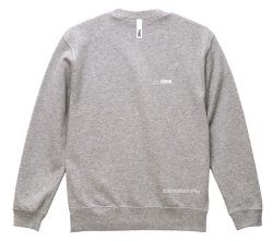 画像2: GRANDE.F.P スキャッタードロゴプリントスウェットクルー.トレーナー　ヘザーグレー
