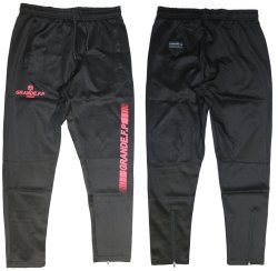 画像3: 【BIGサイズ対応】GRANDE.F.P.ハイパーロゴジャージロングパンツ　ブラックｘレッド