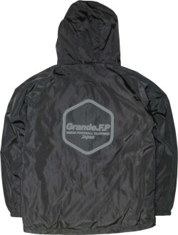 画像3: 【ジュニアサイズ対応商品】Grande.F.P.Japan.ヘキサゴン.アクティブライトウェザーフードジャケット（裏メッシュ付）　ブラックｘグレー