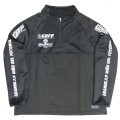 【BIGサイズ対応】Grande.f.p.LIMITEDトレーニングハーフジップジャージジャケット　ブラックｘホワイト