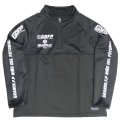【BIGサイズ対応】Grande.f.p.LIMITEDトレーニングハーフジップジャージジャケット　ブラックｘホワイト