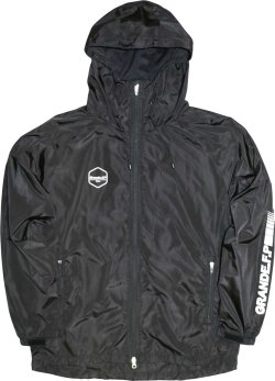 画像2: 【ジュニアサイズ対応商品】Grande.F.P.Japan.ヘキサゴン.アクティブライトウェザーフードジャケット（裏メッシュ付）　ブラックｘホワイト