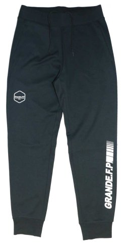 画像2: 【ジュニアサイズ対応】Grande.F.P.Japan.ヘキサゴン.ドライスウェットジャージトラックパンツ　ブラックｘホワイト