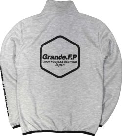画像3: 【ジュニアサイズ対応】Grande.F.P.Japan.ヘキサゴン.ドライスウェットジャージトラックジャケット　グレーｘブラック