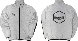 画像1: 【BIGサイズ対応商品】Grande.F.P.Japan.ヘキサゴン.ドライスウェットジャージトラックジャケット　グレーｘブラック