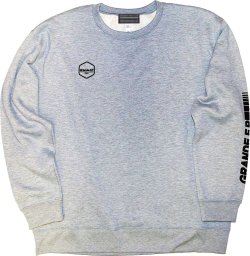 画像2: 【BIGサイズ対応商品】Grande.F.P.Japan.ヘキサゴン.ドライスウェットクルー　グレーｘブラック