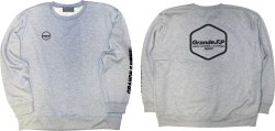 画像1: 【BIGサイズ対応商品】Grande.F.P.Japan.ヘキサゴン.ドライスウェットクルー　グレーｘブラック