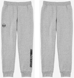 画像1: 【BIGサイズ対応商品】Grande.F.P.Japan.ヘキサゴン.ドライスウェットパンツ　グレーｘブラック