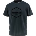 【BIGサイズ対応商品】 ■GRANDE.F.P.LIMITEDヘキサゴン.ドライメッシュプラシャツ　ブラックｘブラック