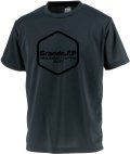 【BIGサイズ対応商品】 ■GRANDE.F.P.LIMITEDヘキサゴン.ドライメッシュプラシャツ　ブラックｘブラック