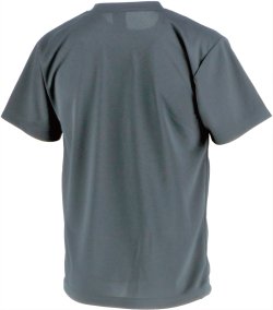 画像2: 【BIGサイズ対応商品】 ■GRANDE.F.P.LIMITEDヘキサゴン.ドライメッシュプラシャツ　ダークグレーｘブラック