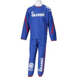 画像1: 【ジュニア】GRANDE ウインドクロス ピステセットアップ　ブルーｘレッド