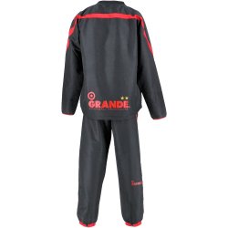 画像2: 【ジュニア】GRANDE ウインドクロス ピステセットアップ ブラック/レッド