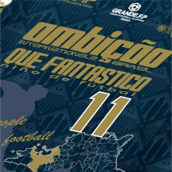 画像8: 【完全予約販売：2026年3月下旬発売〜お届け商品】 【ジュニア〜BIGサイズ対応商品】 2026バージョン.見木友哉ｘGRANDE.F.Pコラボ.TOMOYA・NO.11昇華転写サポートプラシャツ.長袖　ネイビーｘゴールド