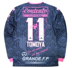 画像6: 【完全予約販売：2026年3月下旬発売〜お届け商品】 【ジュニア〜BIGサイズ対応商品】 2026バージョン.見木友哉ｘGRANDE.F.Pコラボ.TOMOYA・NO.11昇華転写サポートプラシャツ.長袖　ネイビーｘピンク