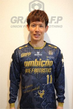 画像2: 【完全予約販売：2026年3月下旬発売〜お届け商品】 【ジュニア〜BIGサイズ対応商品】 2026バージョン.見木友哉ｘGRANDE.F.Pコラボ.TOMOYA・NO.11昇華転写サポートプラシャツ.長袖　ネイビーｘゴールド