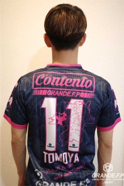 画像3: 【完全予約販売：2026年3月下旬発売〜お届け商品】 【ジュニア〜BIGサイズ対応商品】 2026バージョン.見木友哉ｘGRANDE.F.Pコラボ.TOMOYA・NO.11昇華転写サポートプラシャツ.長袖　ネイビーｘピンク