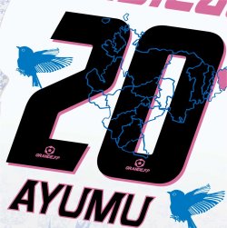 画像8: 【完全予約販売：2026年4月上旬.発売〜お届け商品.お届け指定日.不可】【ジュニア〜BIGサイズ対応商品】豊田歩ｘGRANDE.F.Pコラボ.AYUMU・NO.20.昇華転写サポートTシャツ.半袖　ホワイト