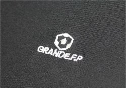 画像4: 【BIGサイズ対応商品】 ■GRANDE.F.Pヘキサゴンマーク刺繍.半袖Tシャツ　ブラック
