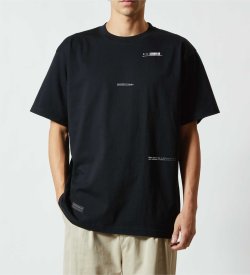 画像5: 【BIGサイズ対応商品】 ■GRANDE.F.P スキャッタードロゴプリント半袖Tシャツ　ホワイトｘブラック