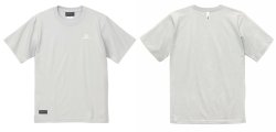 画像1: 【BIGサイズ対応商品】 ■GRANDE.F.Pヘキサゴンマーク刺繍.半袖Tシャツ　フロストブルー（スカイグレー）