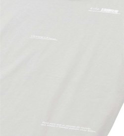 画像4: 【BIGサイズ対応商品】 ■GRANDE.F.P スキャッタードロゴプリント半袖Tシャツ　フロストブルー（スカイグレー）ｘホワイト