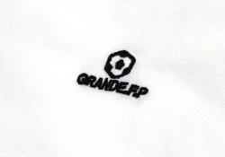 画像4: 【BIGサイズ対応商品】 ■GRANDE.F.Pヘキサゴンマーク刺繍.半袖Tシャツ　ホワイト